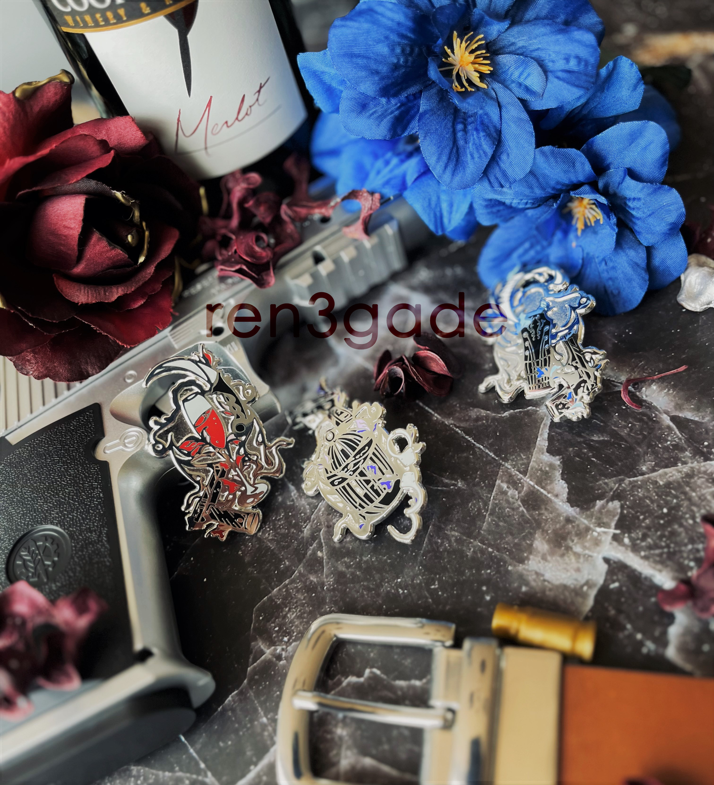 Kings of the Underworld :: a KinnPorsche Pin Set