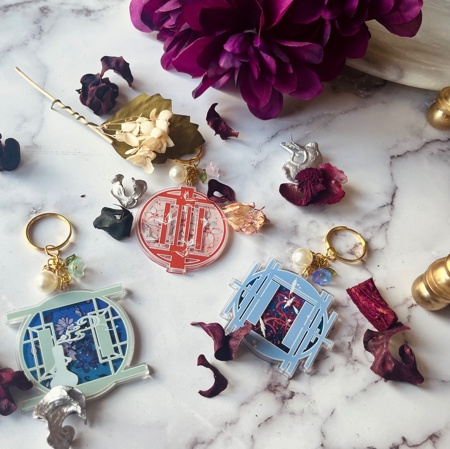 Blossoms of Love :: RE - MXTX-inspired 3D Charm Set